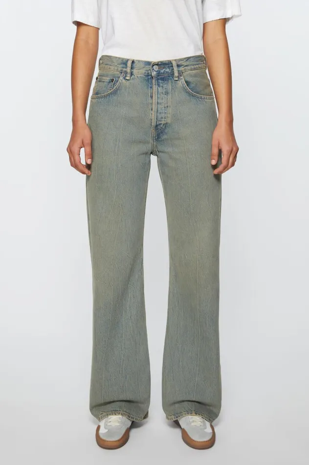 Acne Studios Loose Fit Jeans 8211 2021F Bluebeige Women Jeans