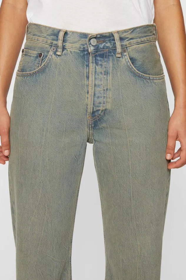 Acne Studios Loose Fit Jeans 8211 2021F Bluebeige Women Jeans