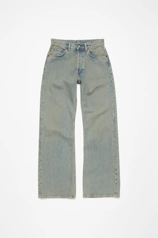 Acne Studios Loose Fit Jeans 8211 2021F Bluebeige Women Jeans