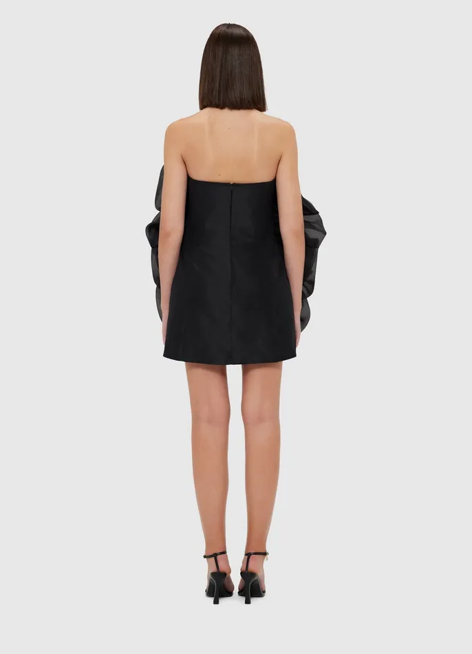 Bloom Rose Mini Dress 8211 Ebony Dresses and Jumpsuits LEO LIN Women
