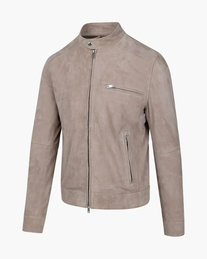Cruyff Esteban Suede Biker Jacket Crme Men Jackets Cruyff Esteban Suede Biker Jacket Crme Men Jackets