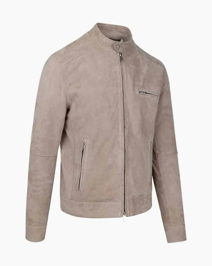Cruyff Esteban Suede Biker Jacket Crme Men Jackets Cruyff Esteban Suede Biker Jacket Crme Men Jackets