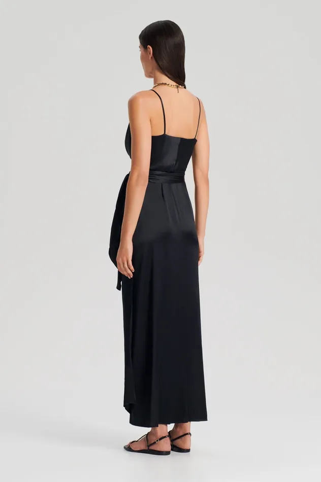 Dresses SILK WRAP DRESS BLACK 8211 Scanlan Theodore Women Dresses SILK WRAP DRESS BLACK 8211 Scanlan Theodore Women