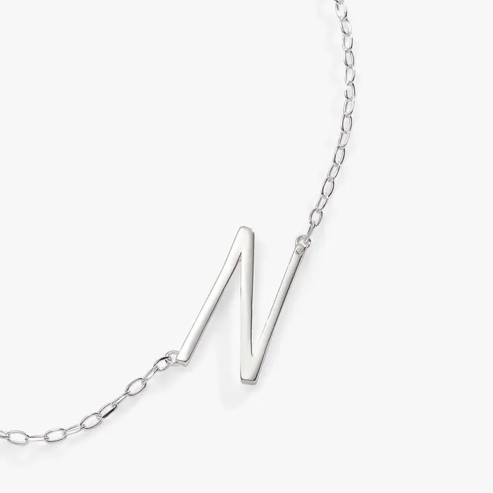 Fine Jewelry Women Alex And Ani Initial N Precious Elongated Necklace 14kt Gold Over 925 Sterling Silver