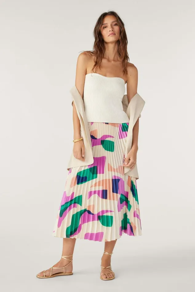 GloriaPleated Skirt Clothing Baandsh Skirts and Shorts
