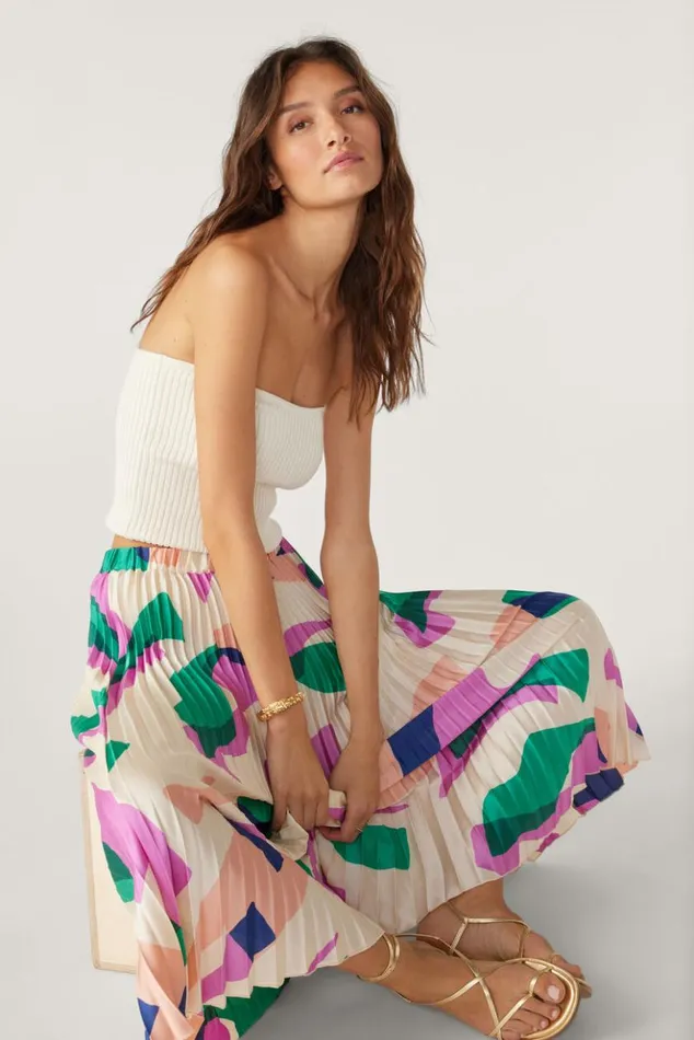 GloriaPleated Skirt Clothing Baandsh Skirts and Shorts