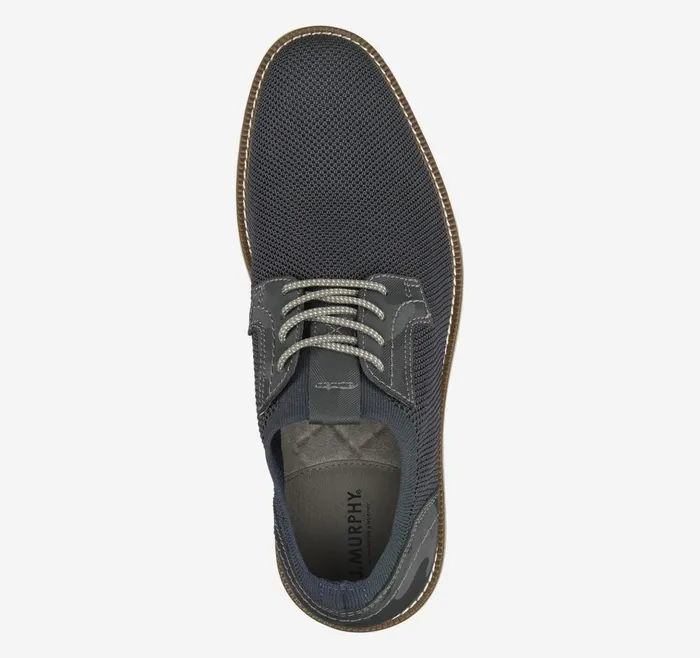 Johnston and Murphy Duncan Knit Plain Toe Navy Knitcamoembossed Leather Men LaceUps Johnston and Murphy Duncan Knit Plain Toe Navy Knitcamoembossed Leather Men LaceUps