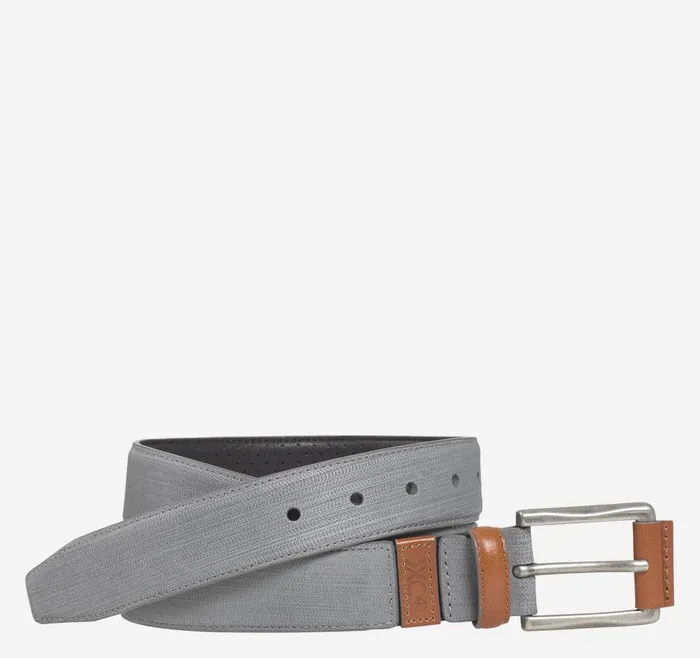 Johnston and Murphy XC4 Sport Casual Belt Gray Nubuck Men Belts
