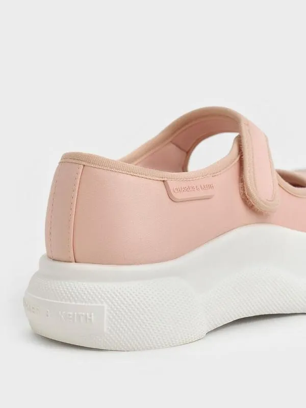 Kids Girls039 TwoTone Mary Jane Sneakers 8211 Light Pink CHARLES and KEITH Shoes Kids Girls039 TwoTone Mary Jane Sneakers 8211 Light Pink CHARLES and KEITH Shoes