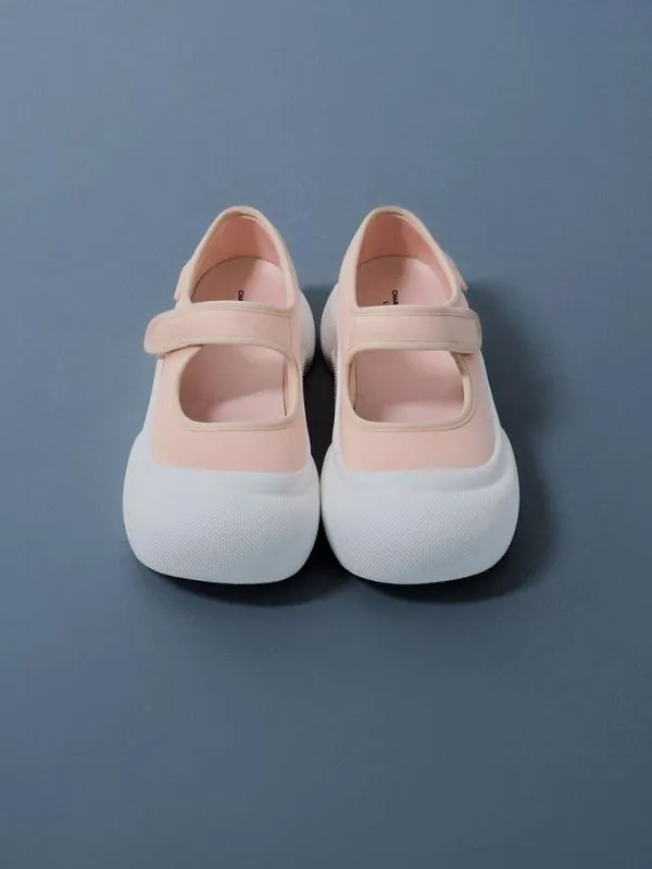 Kids Girls039 TwoTone Mary Jane Sneakers 8211 Light Pink CHARLES and KEITH Shoes Kids Girls039 TwoTone Mary Jane Sneakers 8211 Light Pink CHARLES and KEITH Shoes