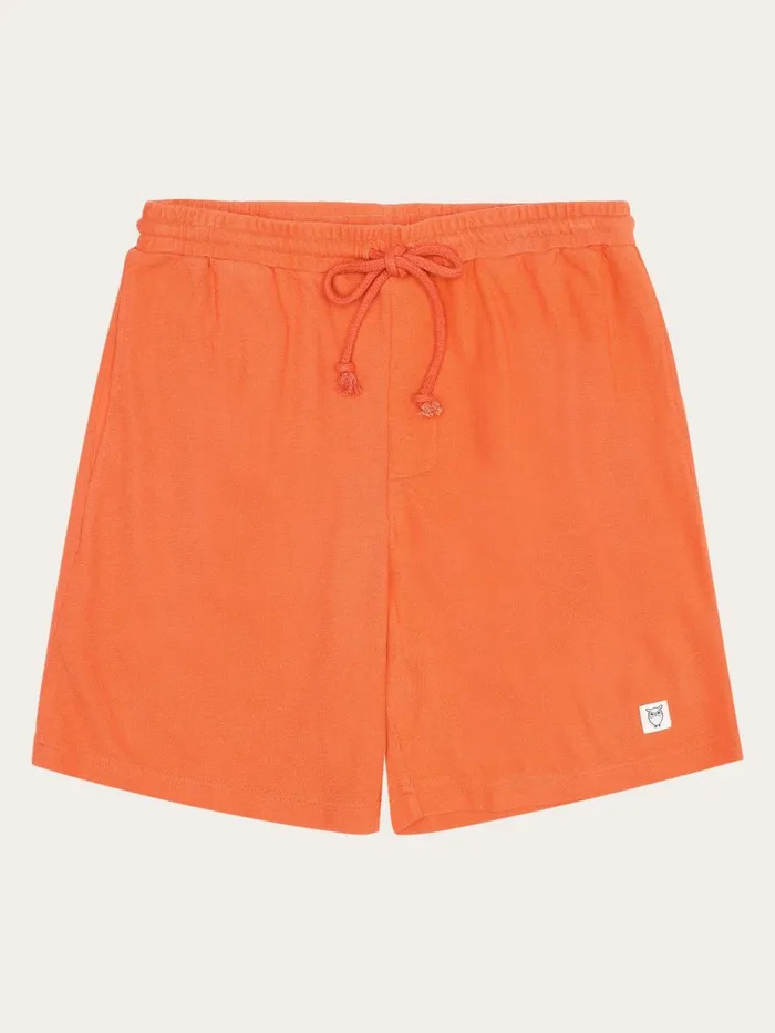 KnowledgeCotton Apparel Shorts FIG Loose Fit Boucl Jersey Shorts Gotsvegan 8211 Men