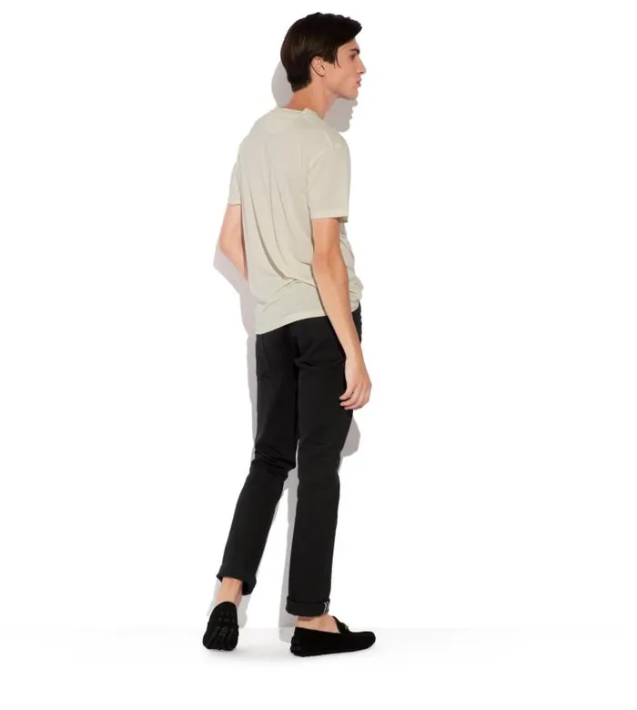 Men Jeans Tom Ford Slim Fit Selvedge Jeans Black
