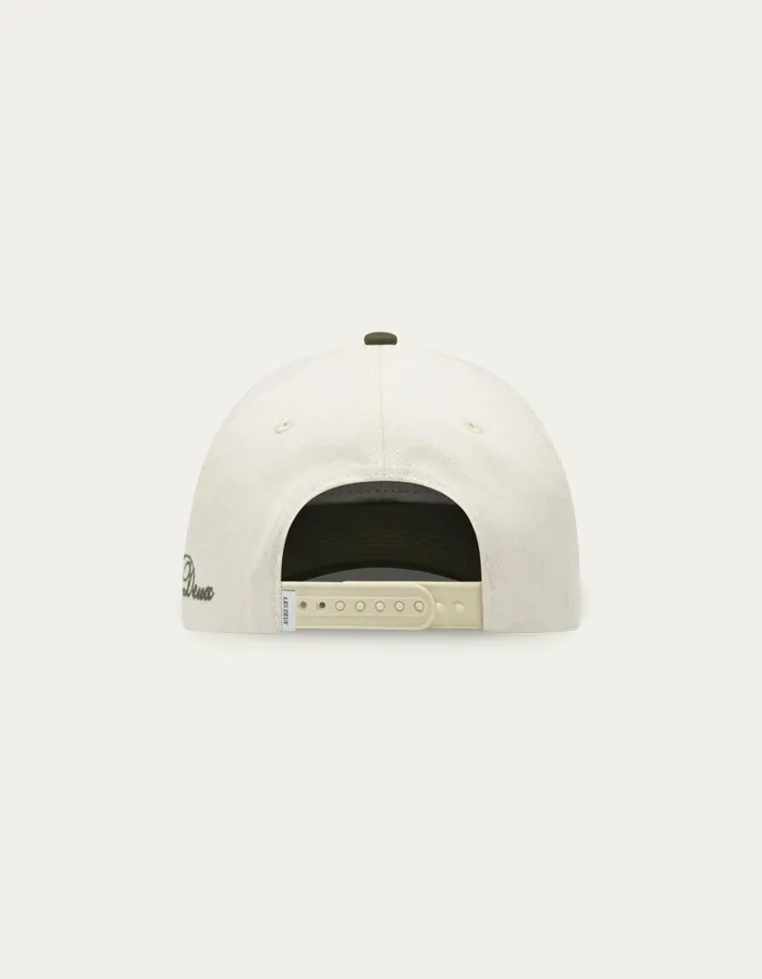 Men Les Deux Flower Baseball Cap 8211 IvoryOlive Night Les Deux CapsHats