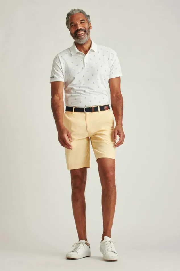 Men Lightweight Golf Short Heather Sunflower Bonobos Golf Shorts
