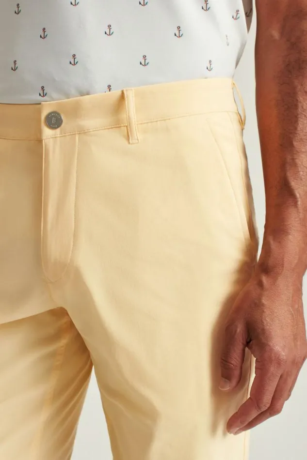 Men Lightweight Golf Short Heather Sunflower Bonobos Golf Shorts