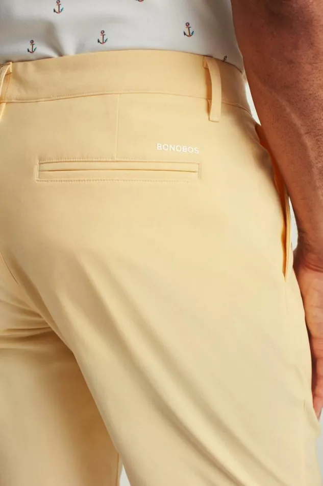 Men Lightweight Golf Short Heather Sunflower Bonobos Golf Shorts