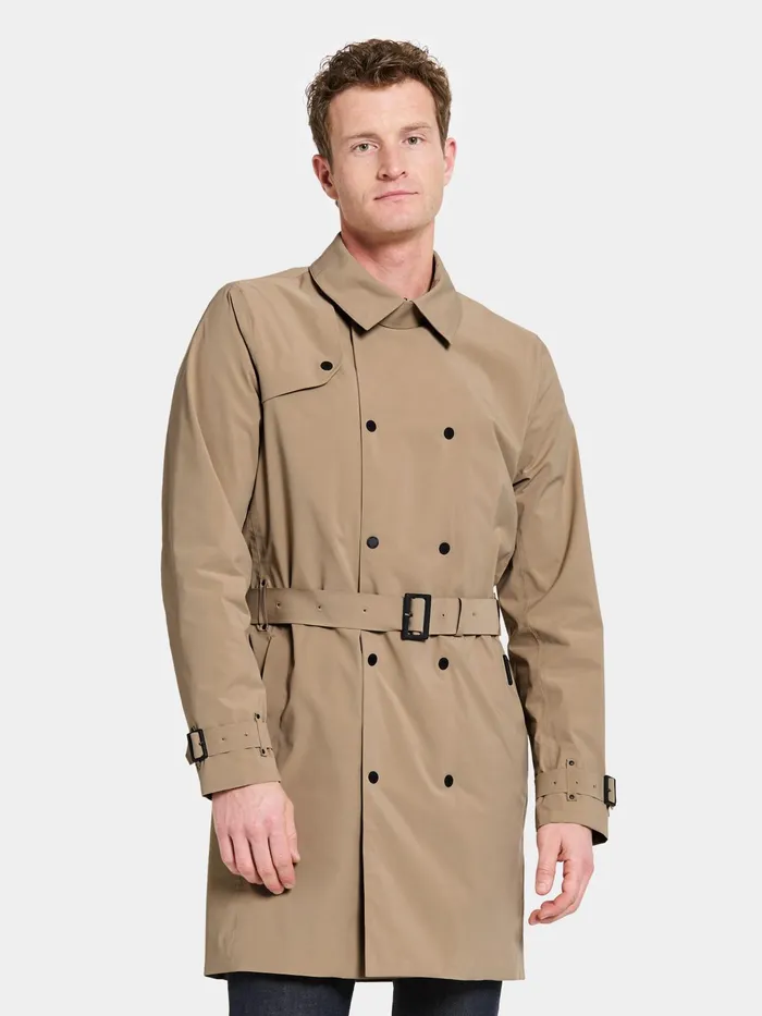 Men Ludvig Coat Beige Didriksons Lightweight Jackets