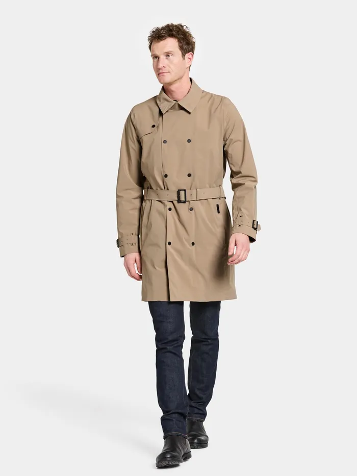 Men Ludvig Coat Beige Didriksons Lightweight Jackets