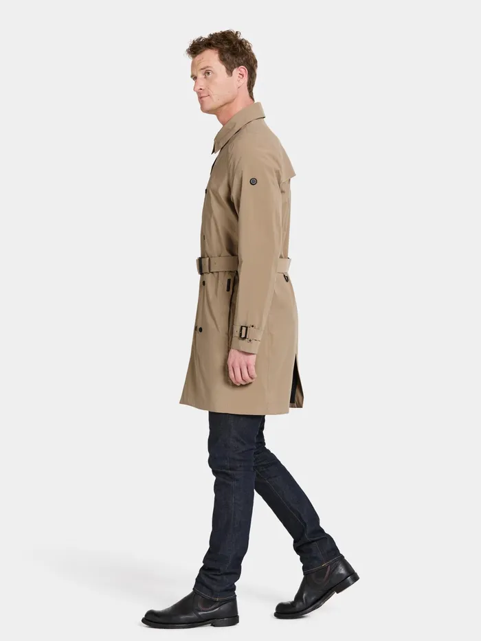 Men Ludvig Coat Beige Didriksons Lightweight Jackets