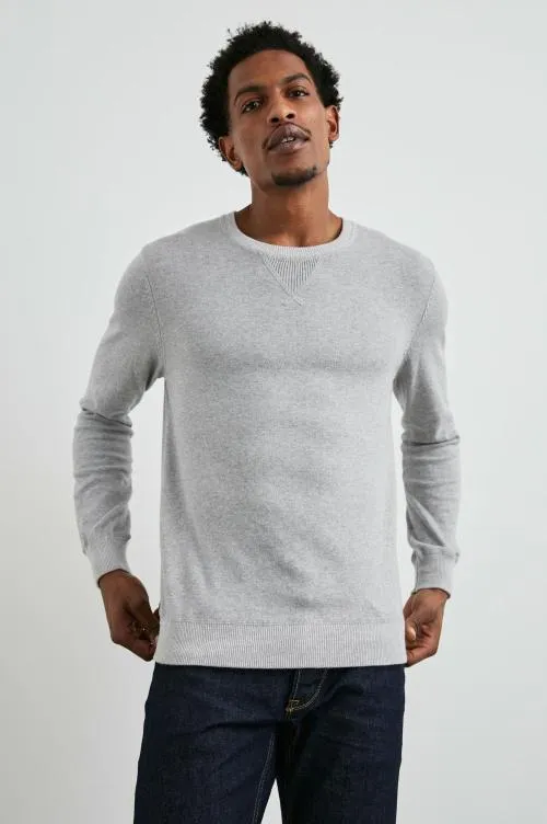 Men Rails Sweaters Burns Sweater Grey Heather