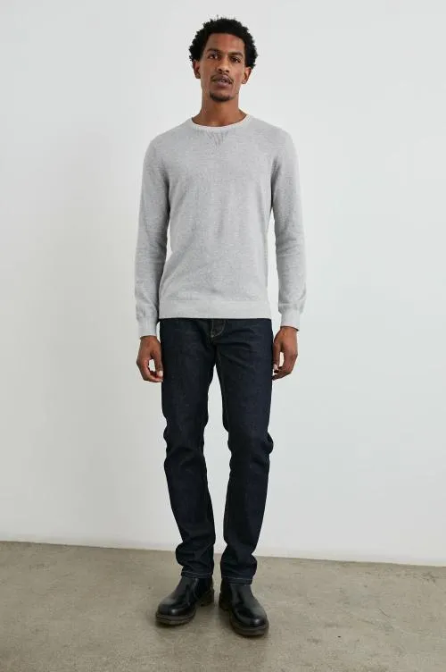 Men Rails Sweaters Burns Sweater Grey Heather Men Rails Sweaters Burns Sweater Grey Heather