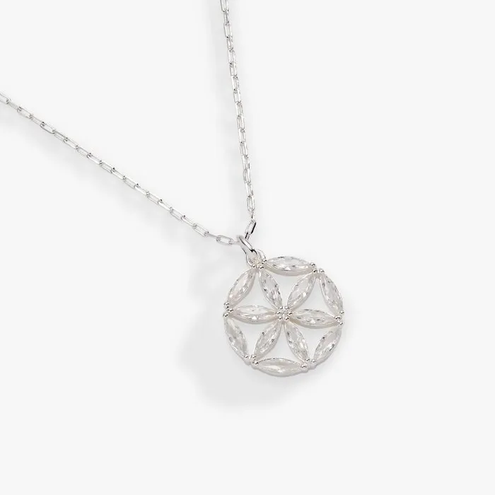 Necklaces Women Alex And Ani Faith And Family Rosette Pendant Necklace Silver