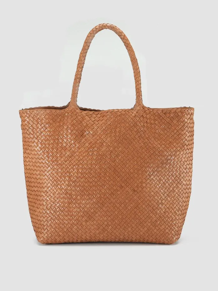 Officine Creative Bags OC CLASS 35 Rhum Brown Leather Tote Bag 8211 Women