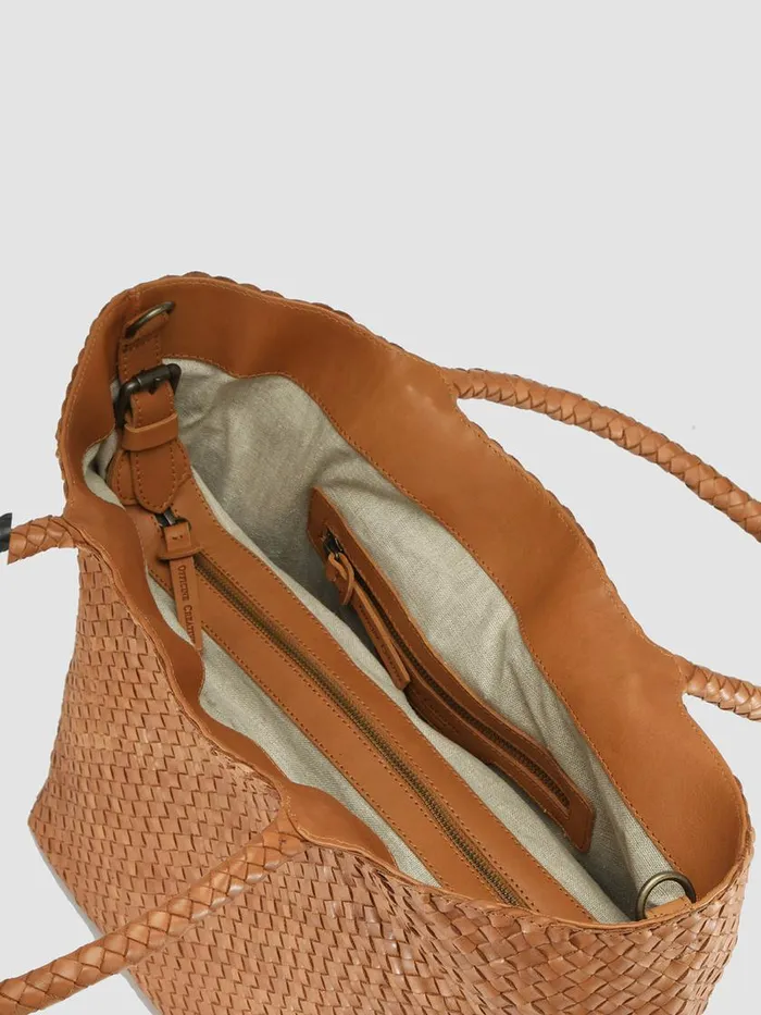 Officine Creative Bags OC CLASS 35 Rhum Brown Leather Tote Bag 8211 Women