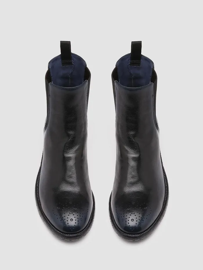 Officine Creative Boots and Booties SELINE 002 NavytoneSupernero Leather Chelsea Boots 8211 Women