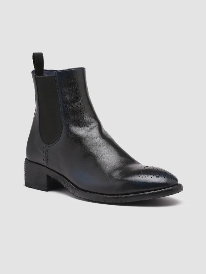 Officine Creative Boots and Booties SELINE 002 NavytoneSupernero Leather Chelsea Boots 8211 Women