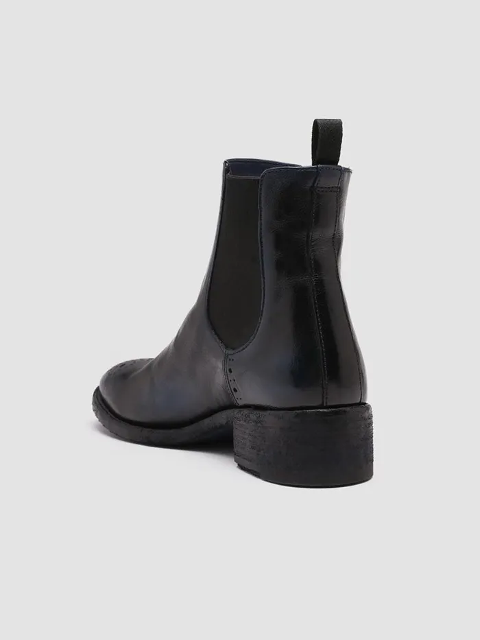 Officine Creative Boots and Booties SELINE 002 NavytoneSupernero Leather Chelsea Boots 8211 Women