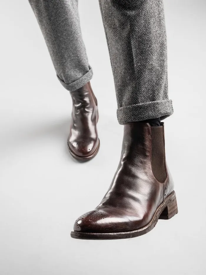 Officine Creative Boots and Booties SELINE 002 NavytoneSupernero Leather Chelsea Boots 8211 Women