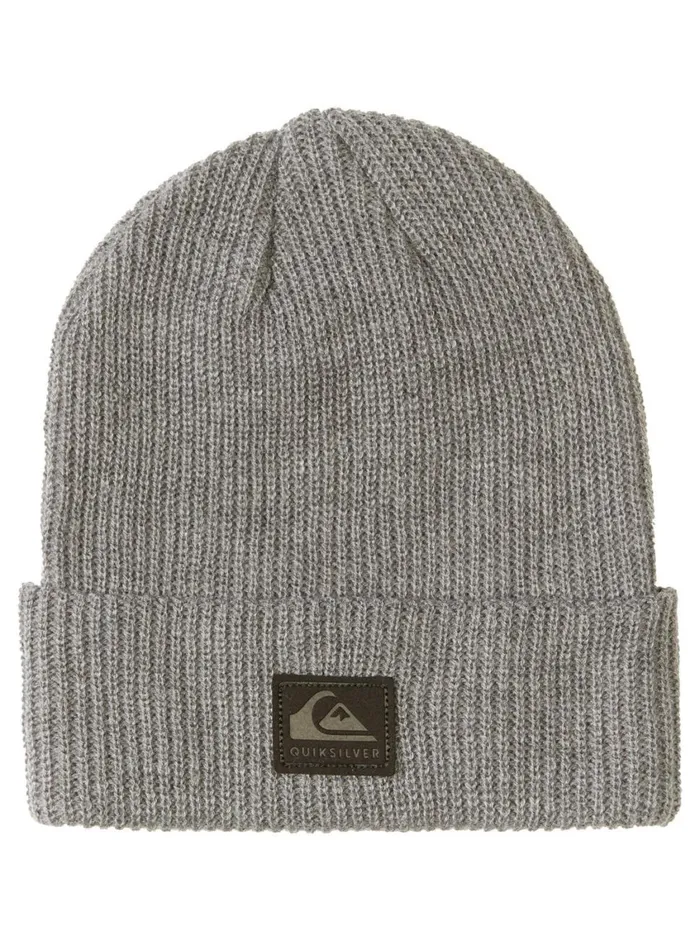 Quiksilver Performer Cuff Beanie Medium Grey Wash Mens Accessories