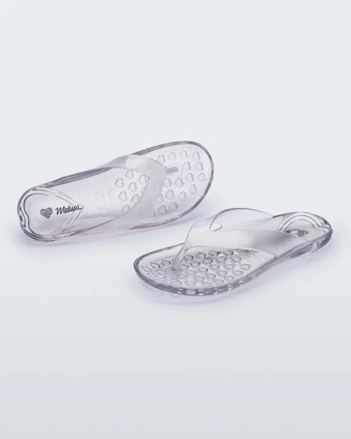 Real Jelly Flip Flop Clear Women Melissa Flip Flops