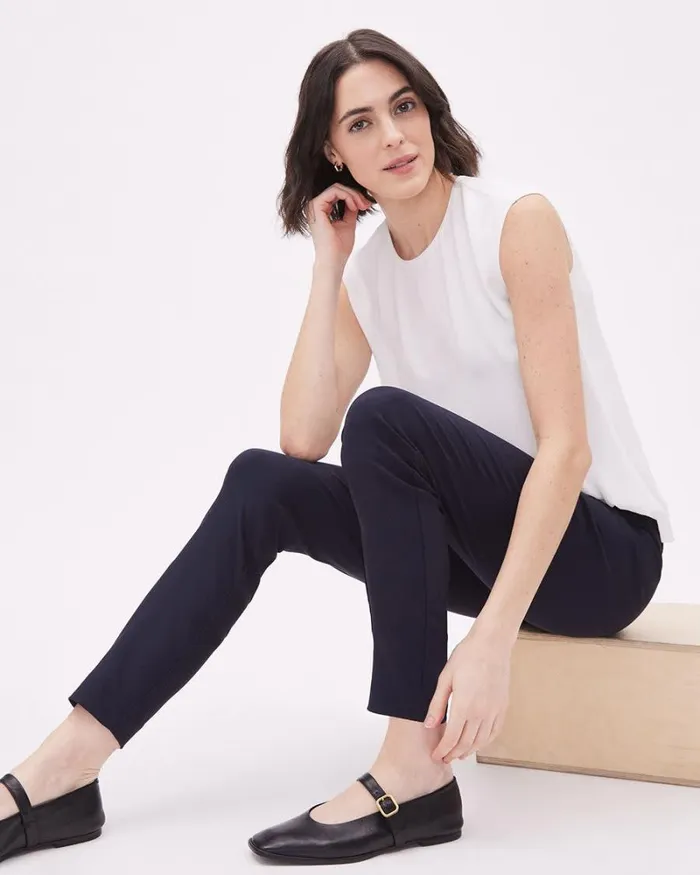 RWandCO HighRise Solid HighRise Ankle City Legging Pant Night Sky 8211 Women