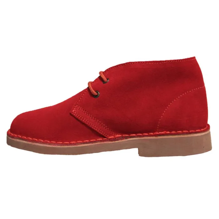 RWandCO Shoes Roamers 8211 Mens Real Suede Unlined Desert Boots Medium Red 8211 Men RWandCO Shoes Roamers 8211 Mens Real Suede Unlined Desert Boots Medium Red 8211 Men