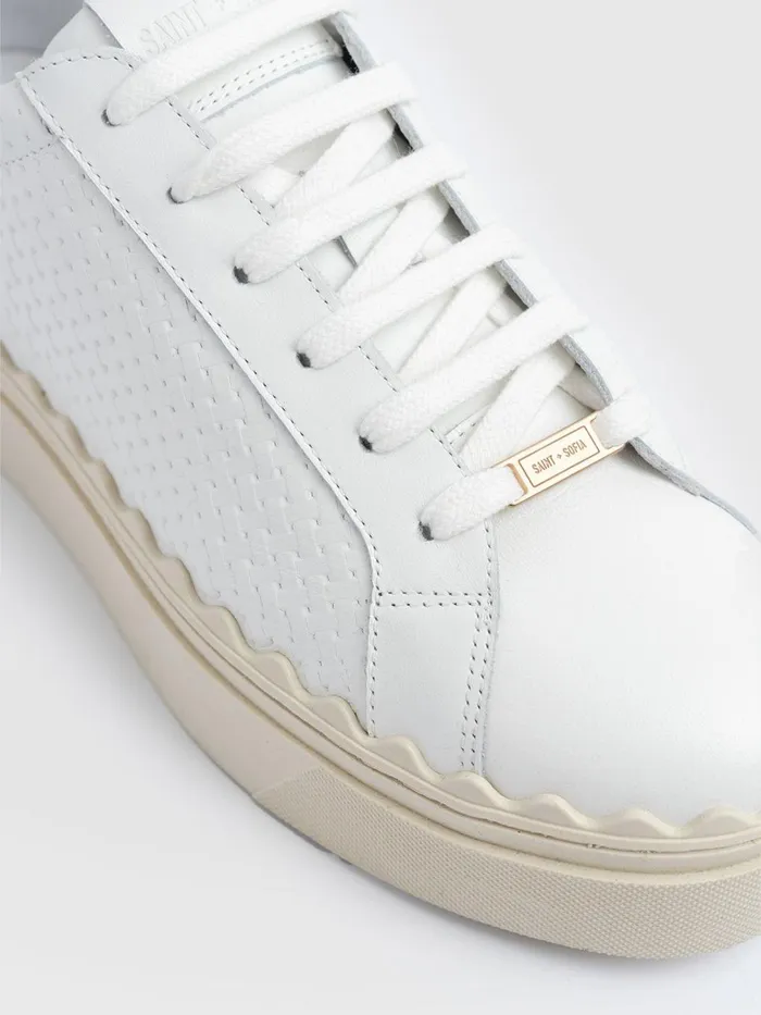Saint And Sofia All Sneakers Women Brook Scallop Sneaker 8211 White White