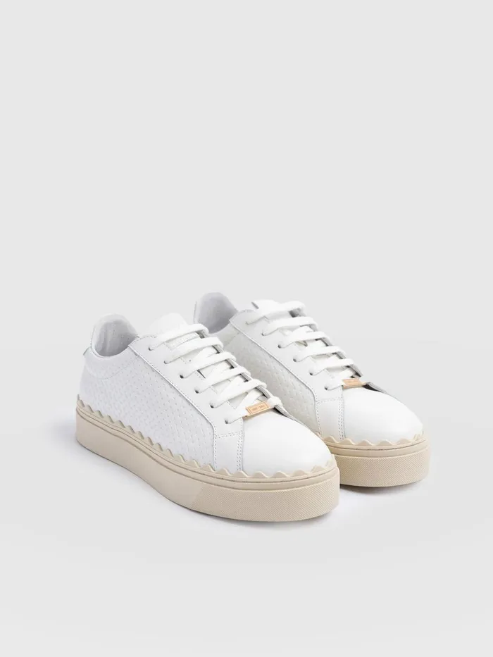 Saint And Sofia All Sneakers Women Brook Scallop Sneaker 8211 White White