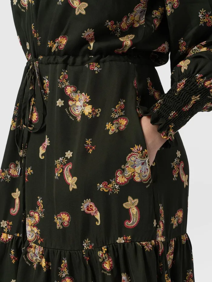 Saint And Sofia Dresses Women Mini Olivia Zip Up Dress 8211 Khaki Paisley Khaki Paisley