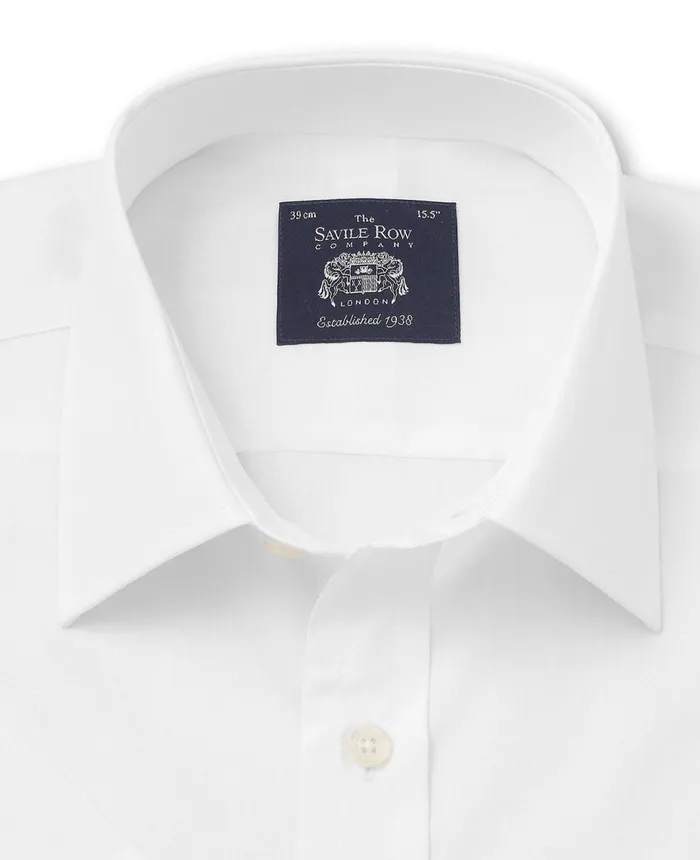 Savile Row Company White Poplin Classic Fit Short Sleeve Formal Shirt Men Short Sleeve Shirts Savile Row Company White Poplin Classic Fit Short Sleeve Formal Shirt Men Short Sleeve Shirts