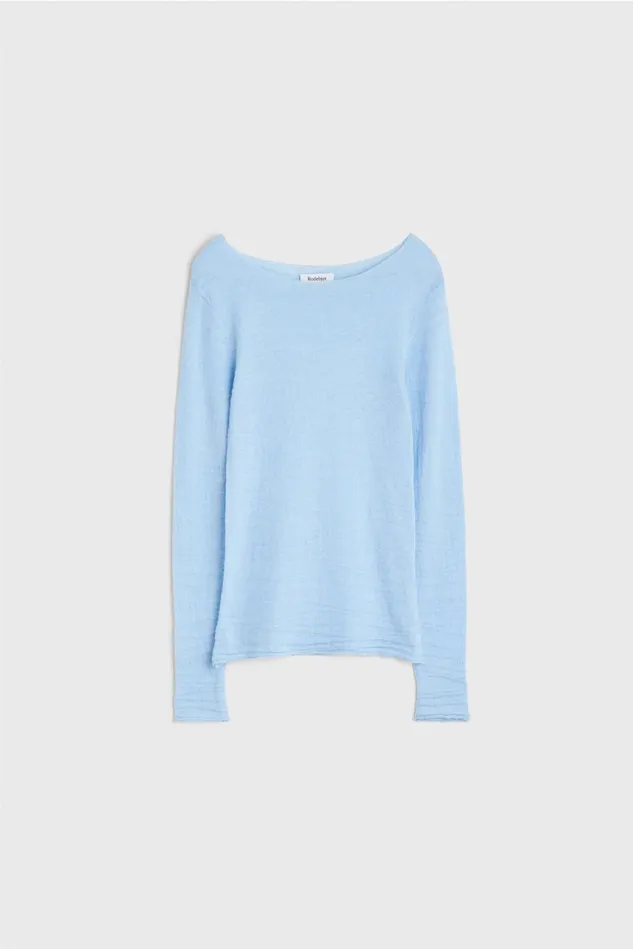 Simony Knitted Sweater Fog Blue Women Rodebjer Knitwear