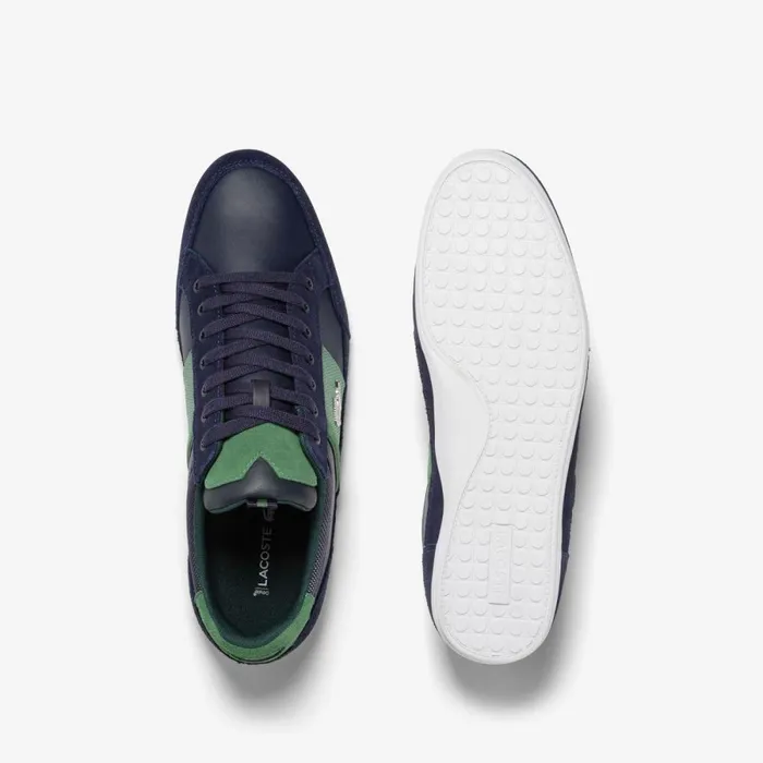 Sneakers Men Lacoste Men039s Chaymon Leather Sneakers Navygreen 2s3