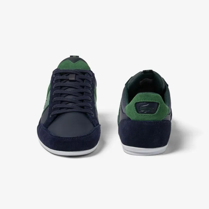 Sneakers Men Lacoste Men039s Chaymon Leather Sneakers Navygreen 2s3