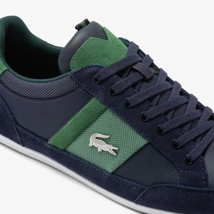 Sneakers Men Lacoste Men039s Chaymon Leather Sneakers Navygreen 2s3