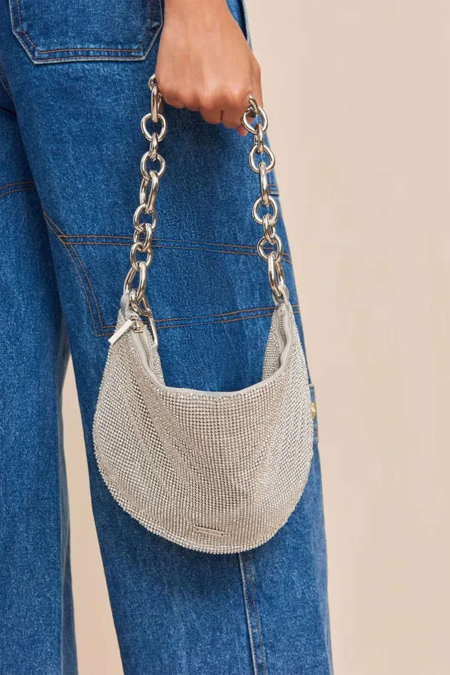 Women Cult Gaia Shoulder Bags ESTRELLA MINI SHOULDER BAG 8211 CLEAR RHINESTONE Women Cult Gaia Shoulder Bags ESTRELLA MINI SHOULDER BAG 8211 CLEAR RHINESTONE