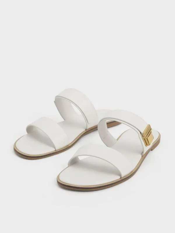Women Dove DoubleStrap Sandals 8211 Chalk CHARLES and KEITH Sandals