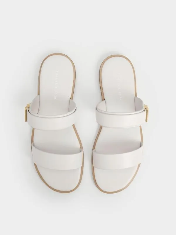 Women Dove DoubleStrap Sandals 8211 Chalk CHARLES and KEITH Sandals