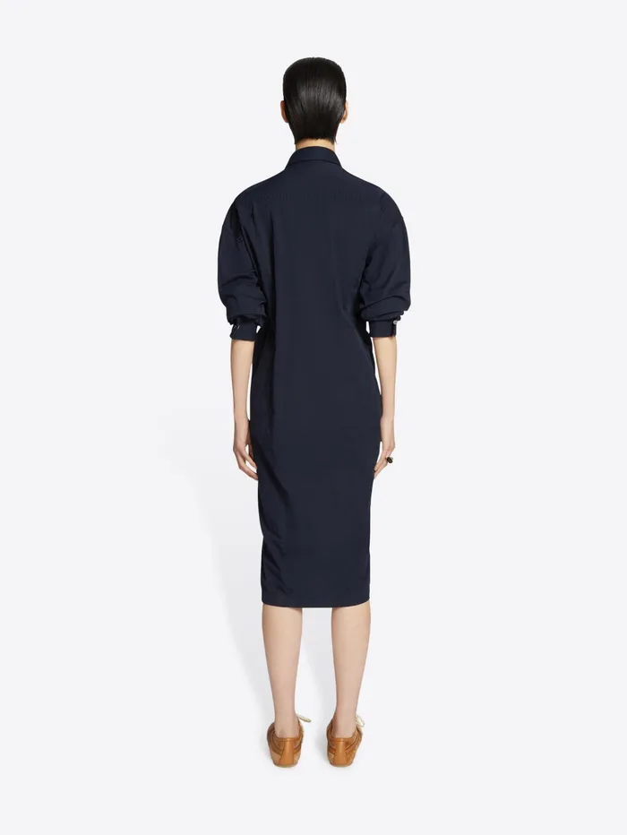 Women Dries Van Noten Dresses Draped Cotton Dress