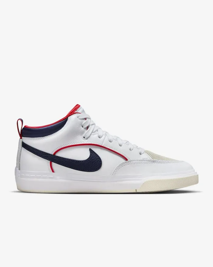 WomenMen Nike All Shoes SB React Leo Premium Whiteuniversity Redwhitemidnight Navy