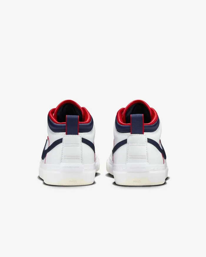 WomenMen Nike All Shoes SB React Leo Premium Whiteuniversity Redwhitemidnight Navy